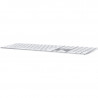 Clavier Apple Magic Keyboard A1843 avec pavé numérique AZERTY sans fil - Argent/Blanc