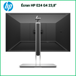 Écran HP E24 G4 23,8" FHD | Mode faible lumière bleue, HDMI, DisplayPort, VGA - Garantie 12 mois