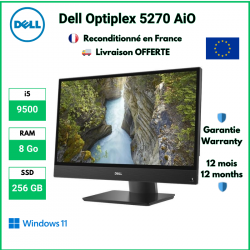 Dell Optiplex 5270 AiO 22" | i5-9500 | 8 Go RAM | 256 GB SSD | Windows 11 Pro | Garantie 12 mois